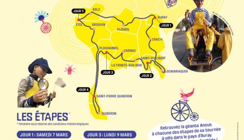 🦒 Méliscènes : rdv sur les étapes de la tournée géante à vélo ! 🦒