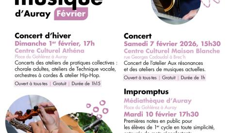 𝗟𝗲𝘀 𝗿𝗲𝗻𝗱𝗲𝘇-𝘃𝗼𝘂𝘀 𝗱𝗲 𝗳𝗲́𝘃𝗿𝗶𝗲𝗿 🎵 École de musique