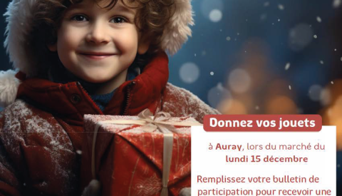 🎁 Collecte de Jouets avec BreizhGo et les Restos du Cœur ! 🎁