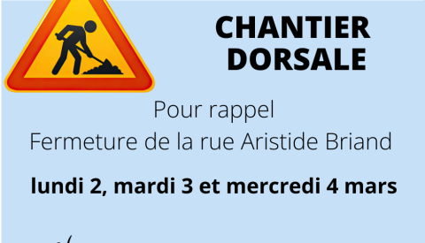 Chantier de la Dorsale