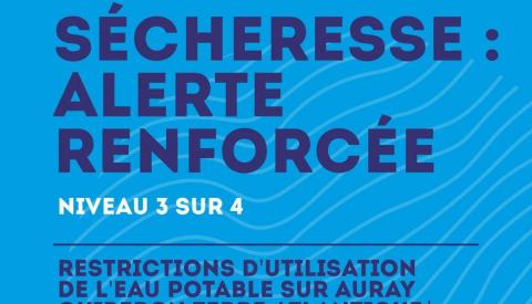 📢 Sécheresse : Auray passe en niveau "alerte renforcée"