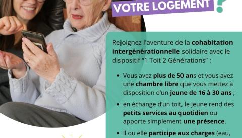 Cohabitation intergénérationnelle : Auray recherche ses hébergeurs !