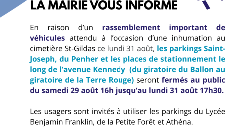 La mairie d'Auray vous informe