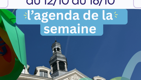 ✏️ Agenda de la semaine : 12 au 16 octobre