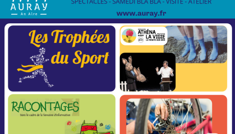 📅 Ce week-end  👟🎶Sport 🗣️Racontage 🎭Spectacles 🚲Bricolage