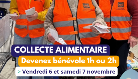 Un peu de temps pour la collecte de la Banque Alimentaire 💜🛒