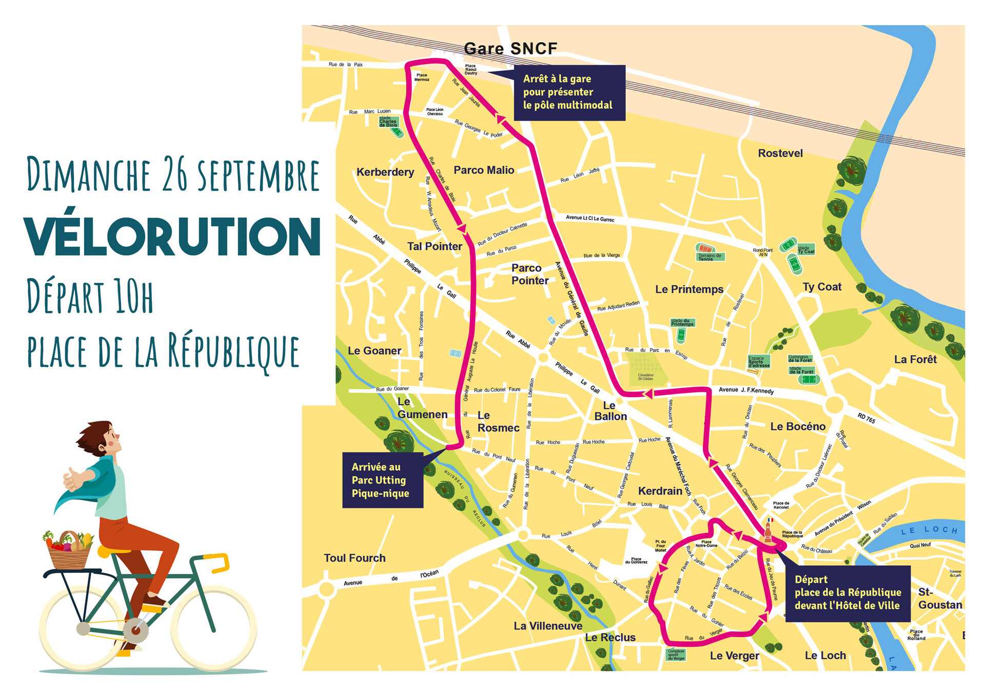 Auray : Plan vélorution Auray : Plan vélorution