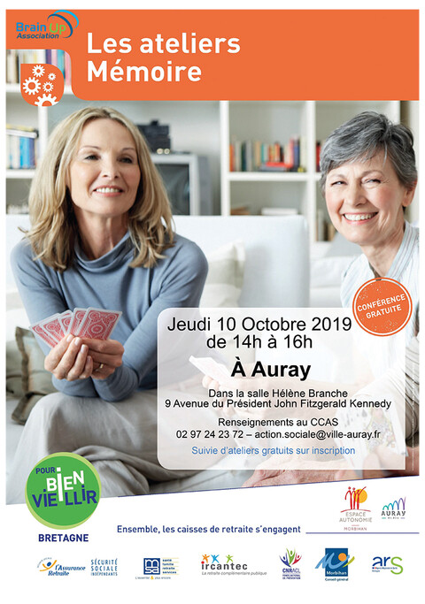 Auray : affiche Les ateliers Mémoire