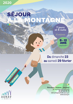 Auray : Visuel du flyer séjour à la montagne Auray : Visuel du flyer séjour à la montagne