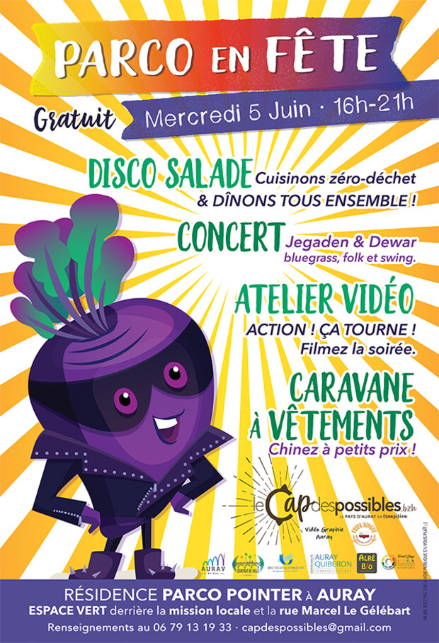 Auray : affiche de Parco en Fête le 5 juin